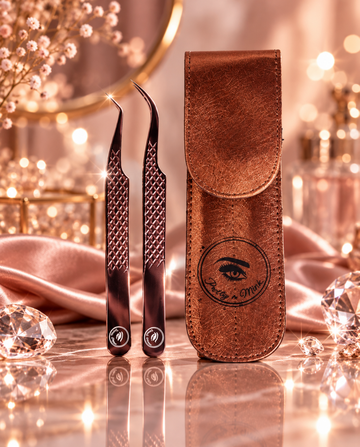 Pretty N Mink Lash Tweezers (2 Pack)